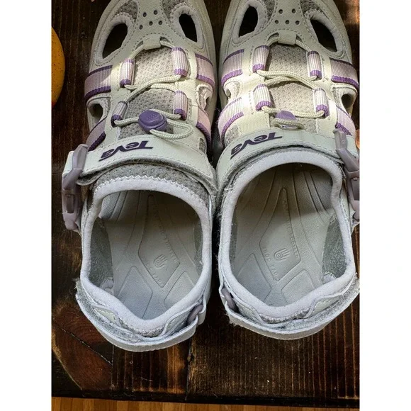 Teva Omnium Sandal Hiking w/ Taupe with Purple Details Size 7.5 - Picture 3 of 9